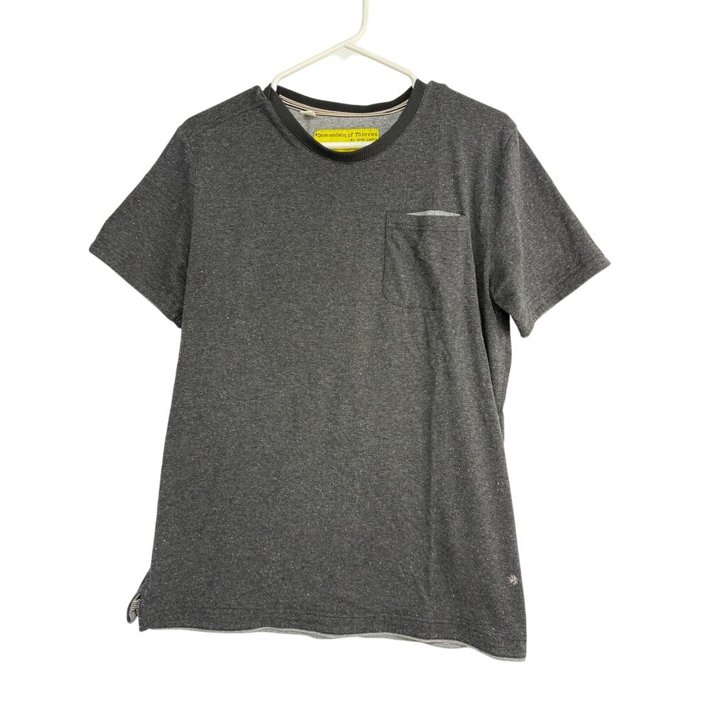 Descendant of Thieves Dres Ladro Mens M Charcoal Fleck speckled‎ Pocket T Shirt